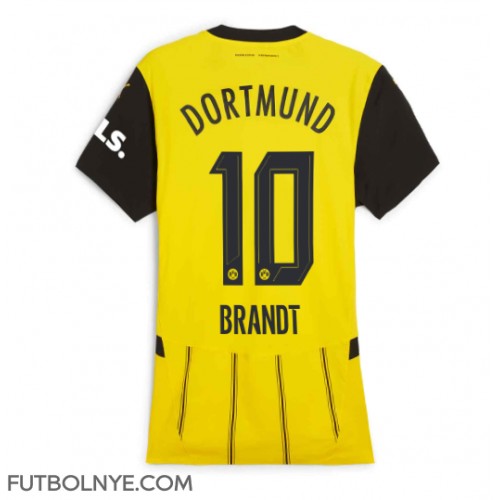 Camiseta Borussia Dortmund Julian Brandt #10 Primera Equipación para mujer 2024-25 manga corta